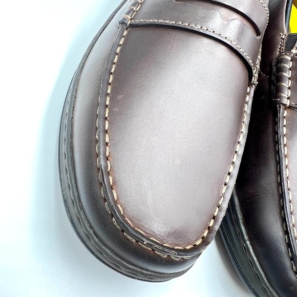 NEW Florsheim Mens Size 8‎ Central Penny Brown Leather Slip On Loafers Shoes main image 4